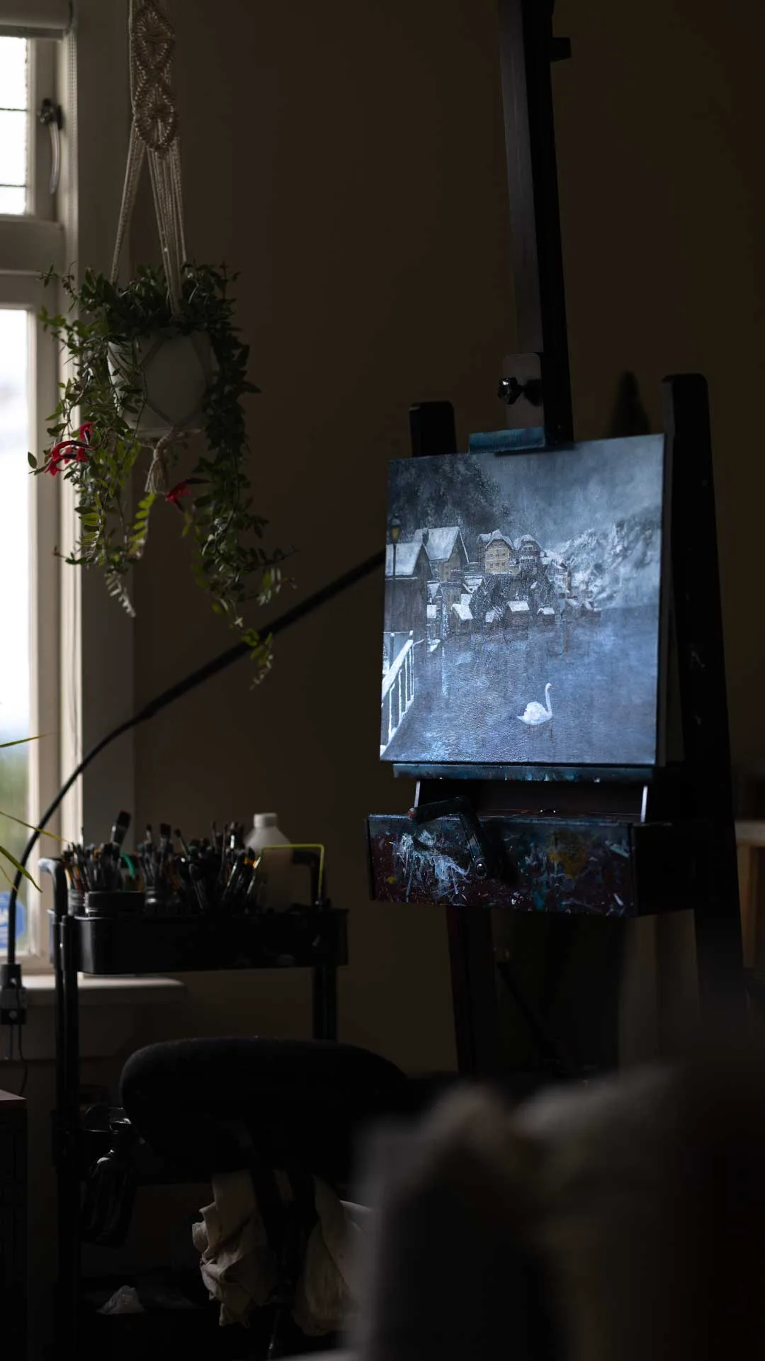 Andreea in her studio